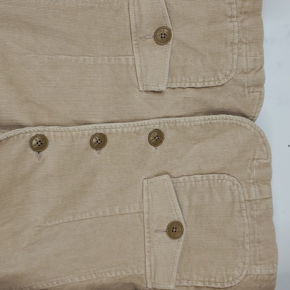 Relativity Corduroy Jacket Faux Leather Covered Buttons Academia Fall Womens M - Picture 3 of 11